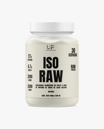 ISO RAW 30 porciones Sabor Natural