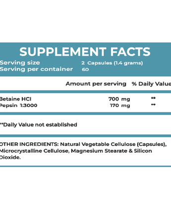 BETAINE HCI, 120 caps