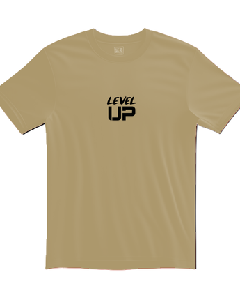 PLAYERA BEIGE OVERSIZE LEVEL UP