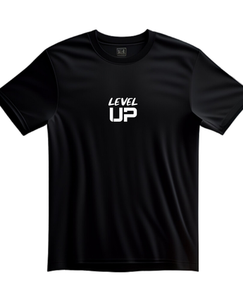 PLAYERA NEGRO OVERSIZE LEVEL UP